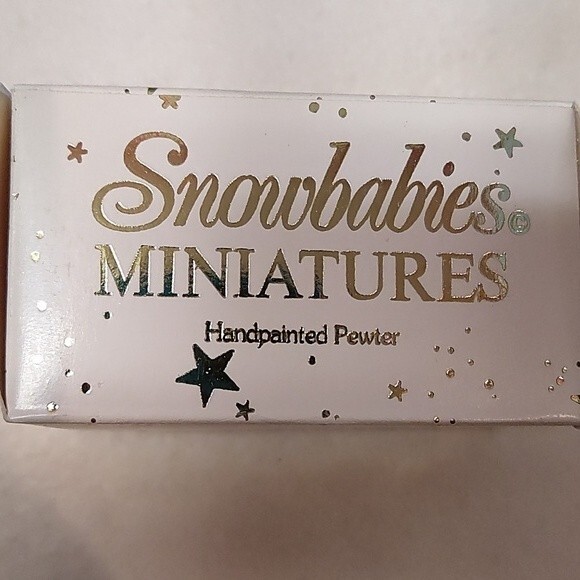 RETIRED 1993 Dept 56 Snowbabies Mini Pewter Figure "Now I Lay Me Down To Sleep" - Picture 3 of 8